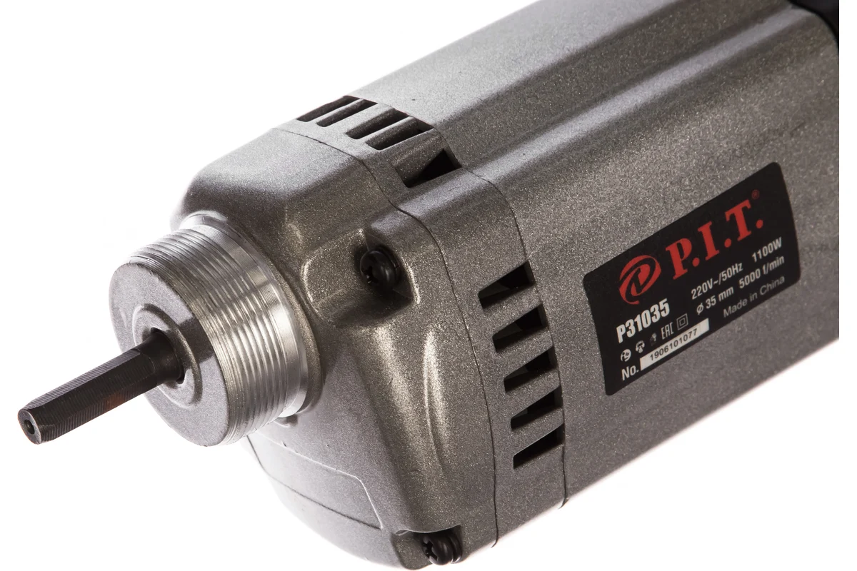 Вибратор для бетона электрич. P.I.T. P31035 (1100 Вт, 1300 об/мин, булава 1,5м, Ø35мм)