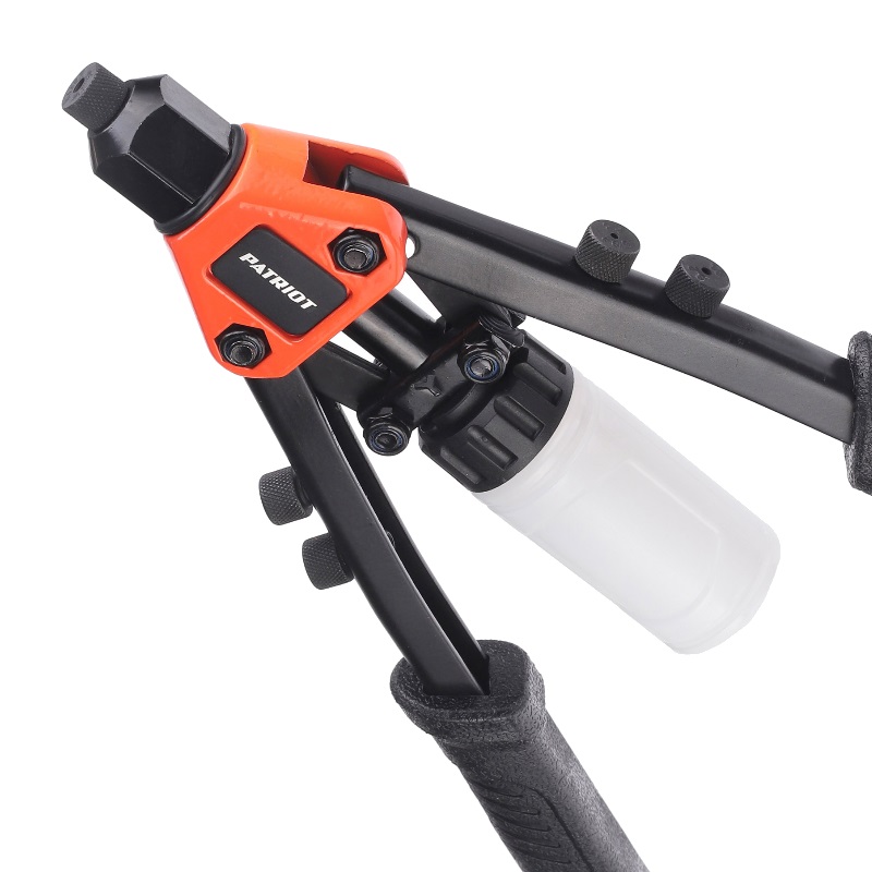 Заклепочник PATRIOT RDP 280, двуручный, компактный, контейнер, 2.4-4.8 мм
