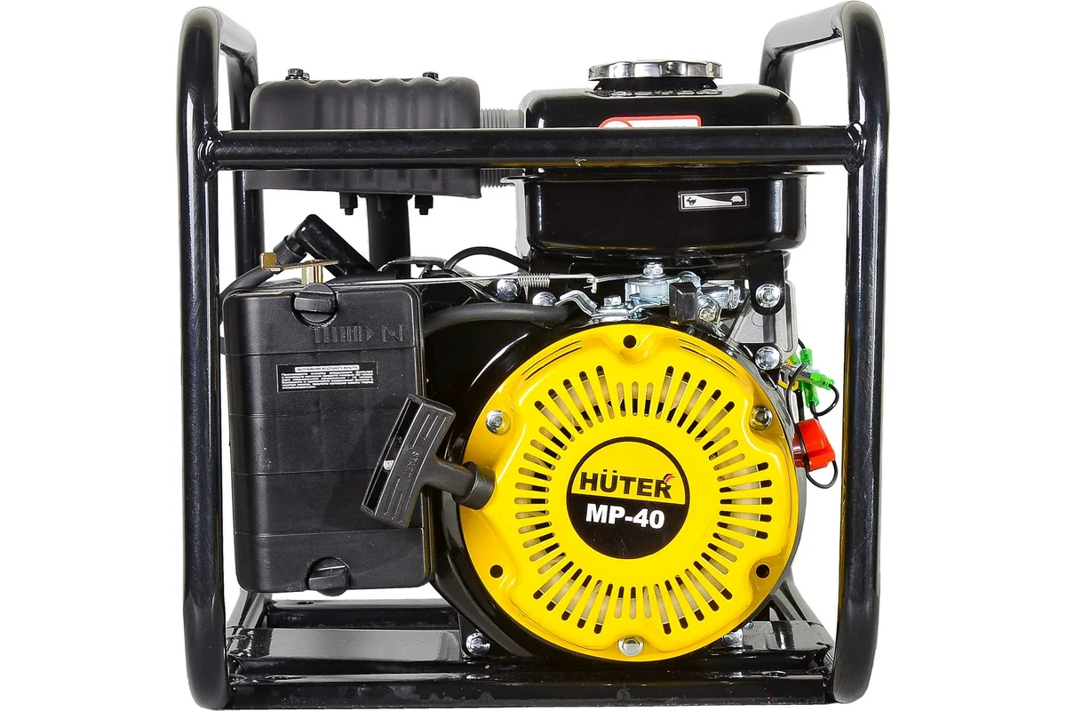 Мотопомпа HUTER MP-40, 4х-тактн. дв., 2,8 л/с, 300л/мин 8/30м, 29,7 кг, 1,5". д/чистой воды