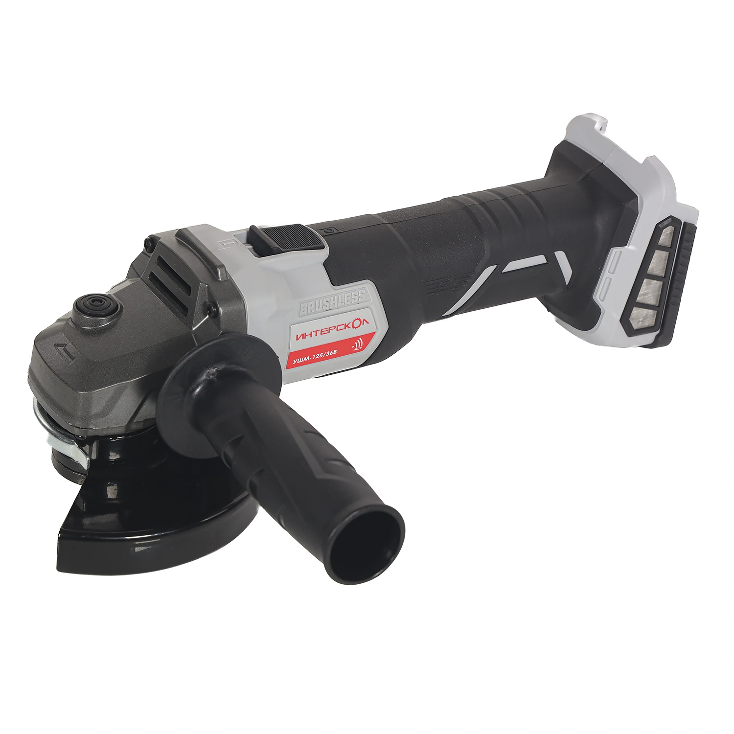 УШМ-125/36В бесщеточная аккум. угловая шлифмаш. Li-ion АПИ (кейс, 2 аккум. 2,0Ач, ЗУ)