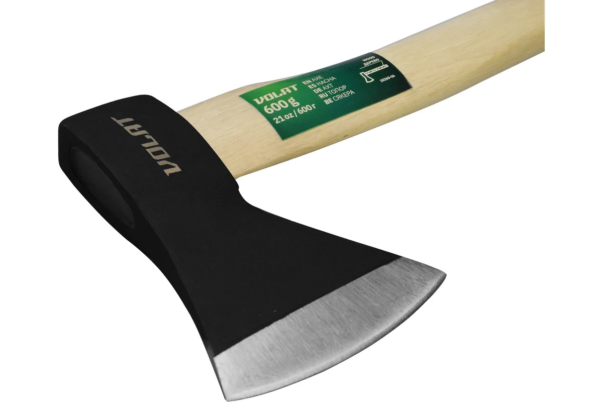 Топор 0,6кг с дер. рукояткой ВОЛАТ