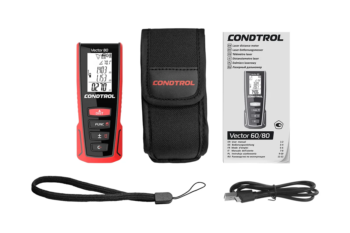 Лазерный дальномер VECTOR 80, диап. 0,5 - 80м CONDTROL