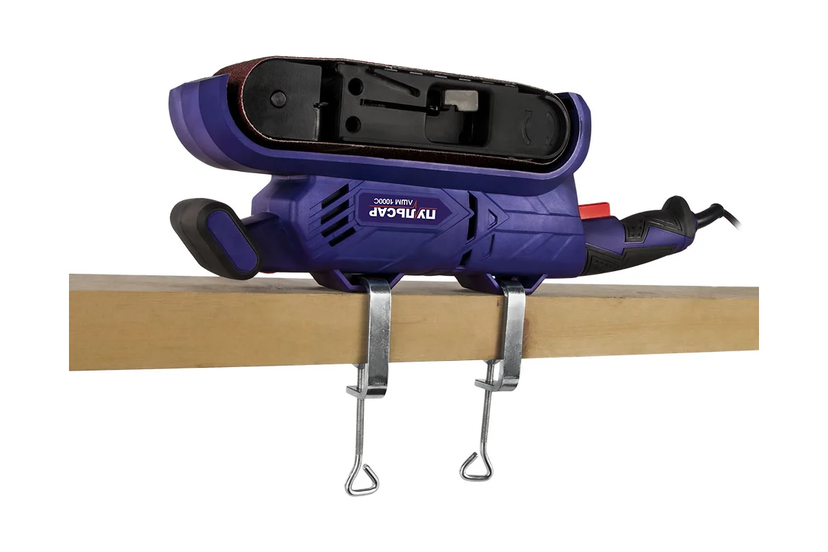 Ленточная шлифмашина ПУЛЬСАР ЛШМ 1000С 1000Вт, лента 76х533мм, 200-400м/мин