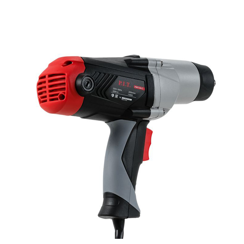Гайковерт IMPACT электрич. P.I.T. PIW1100-С (1100Вт, 450Нм, 2200 об/мин, 1/2", наб.головок)