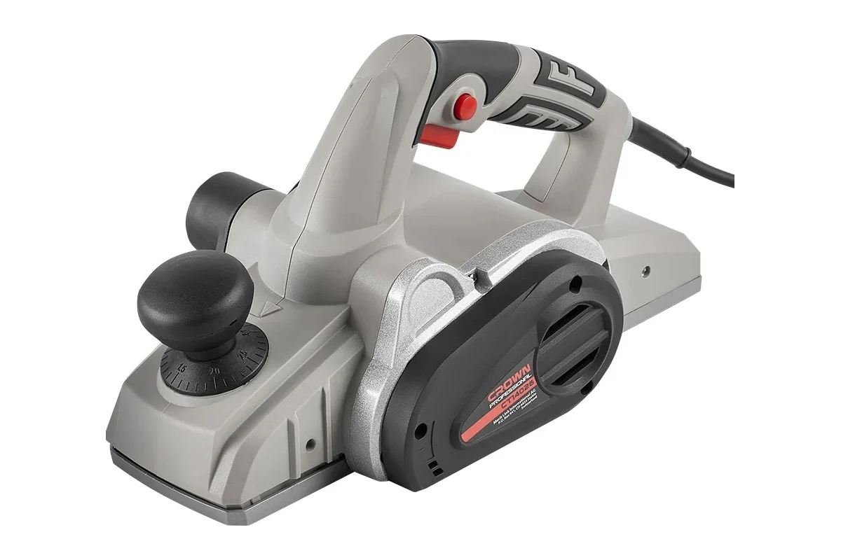 Рубанок CROWN CT14026, 1200 Вт, 16000 об/мин, шир/гл.строг 110/3 мм