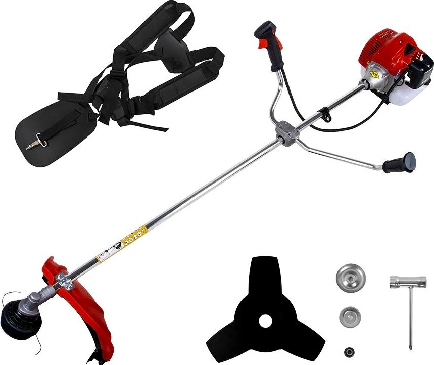 Бензотриммер DDE GB520 (2,21 кВт/3 л.c. 52 куб. см неразъем ранц. подвес +диск 2 КОРОБКИ)