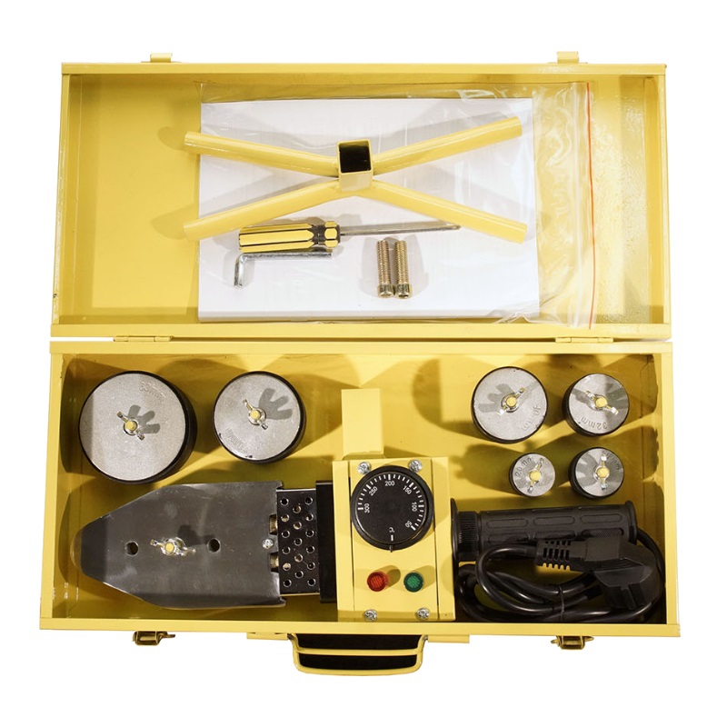 ЭНКОР АСП-800Н/20-63 Сварочн. аппарат д/пласт. труб 800 Вт, раб. 300 С, насадки 20-25-32-40-50-63 мм