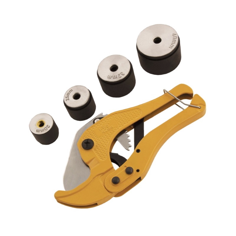 Аппарат для сварки пластиковых труб DWP-750, 750Вт, 260-300 град.,компл насадок, 20 - 40 мм// Denzel