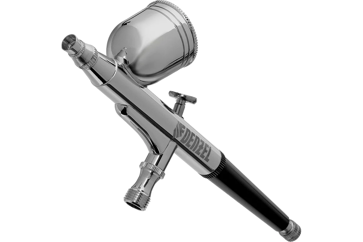 Аэрограф с верхним бачком AB1, 0.2/0.3/0.5 мм, 7 мл, 9 л/мин// Denzel