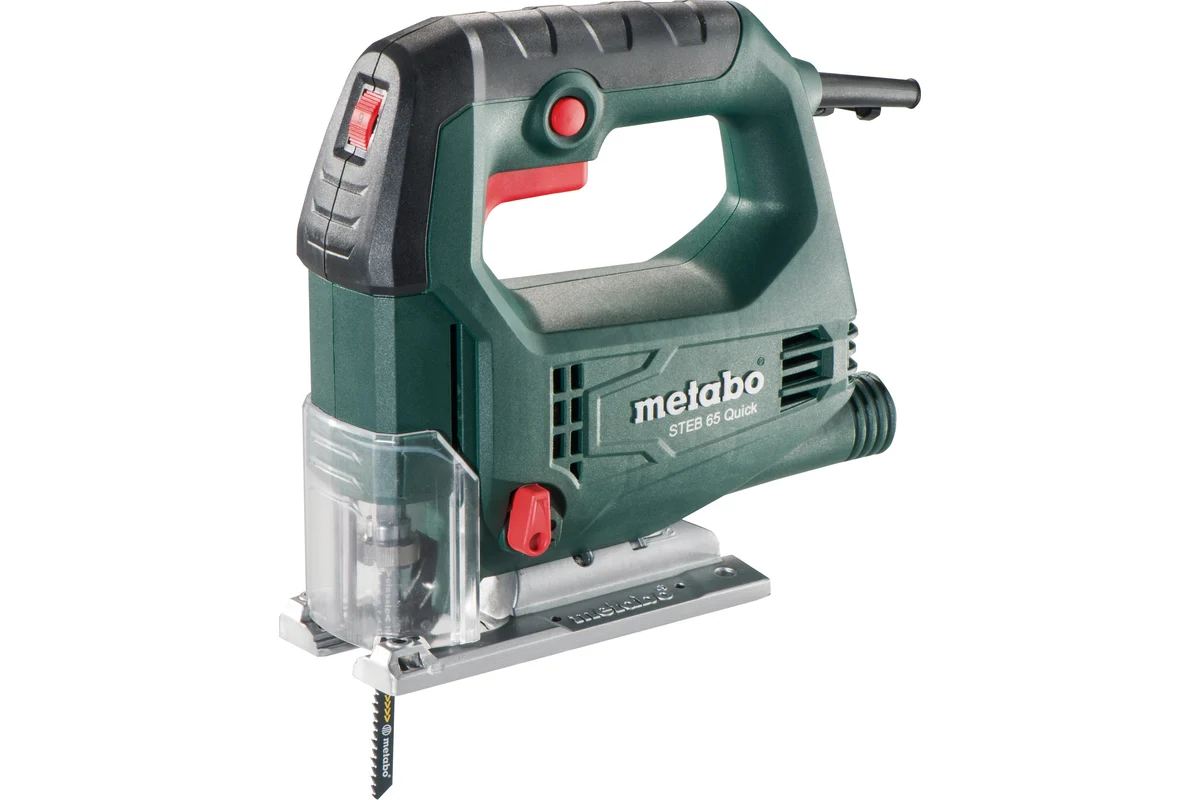 Metabo Лобзик STEB 65 Quick,450 Вт,600-3100 об/мин, маятн.ход , пропил 65 мм, быс. смена пилки, кейс