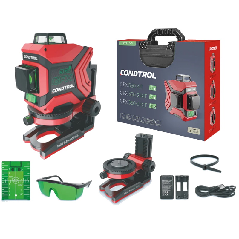 Лазерный нивелир CONDTROL GFX360-3 Kit