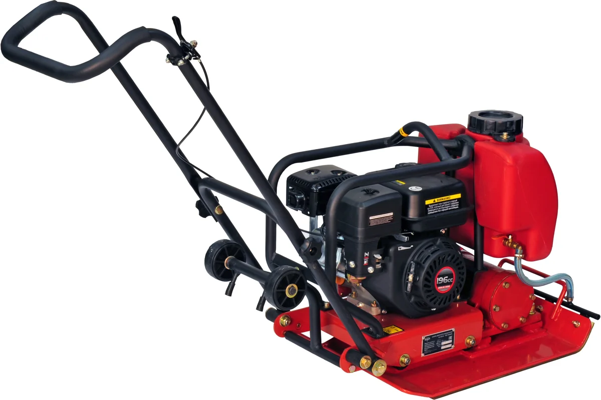 ELITECH ПВТ 90БВЛ Плита вибротрамбовочная,90кг,6.5л\с,600х420мм,13.2кН,30см,15м\мин,346м2\ч,вода,ков