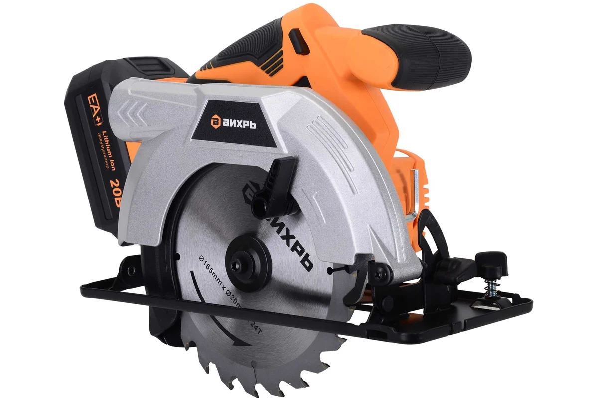 Дисковая пила аккумуляторная АДП-165/20Li Вихрь