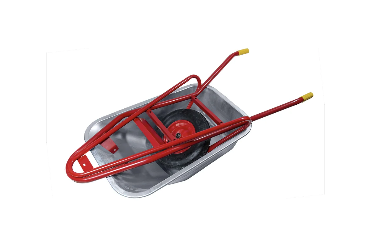 Тачка 1-к усиленная строительная (красная/зеленая 110л.400мм) //МастерАлмаз