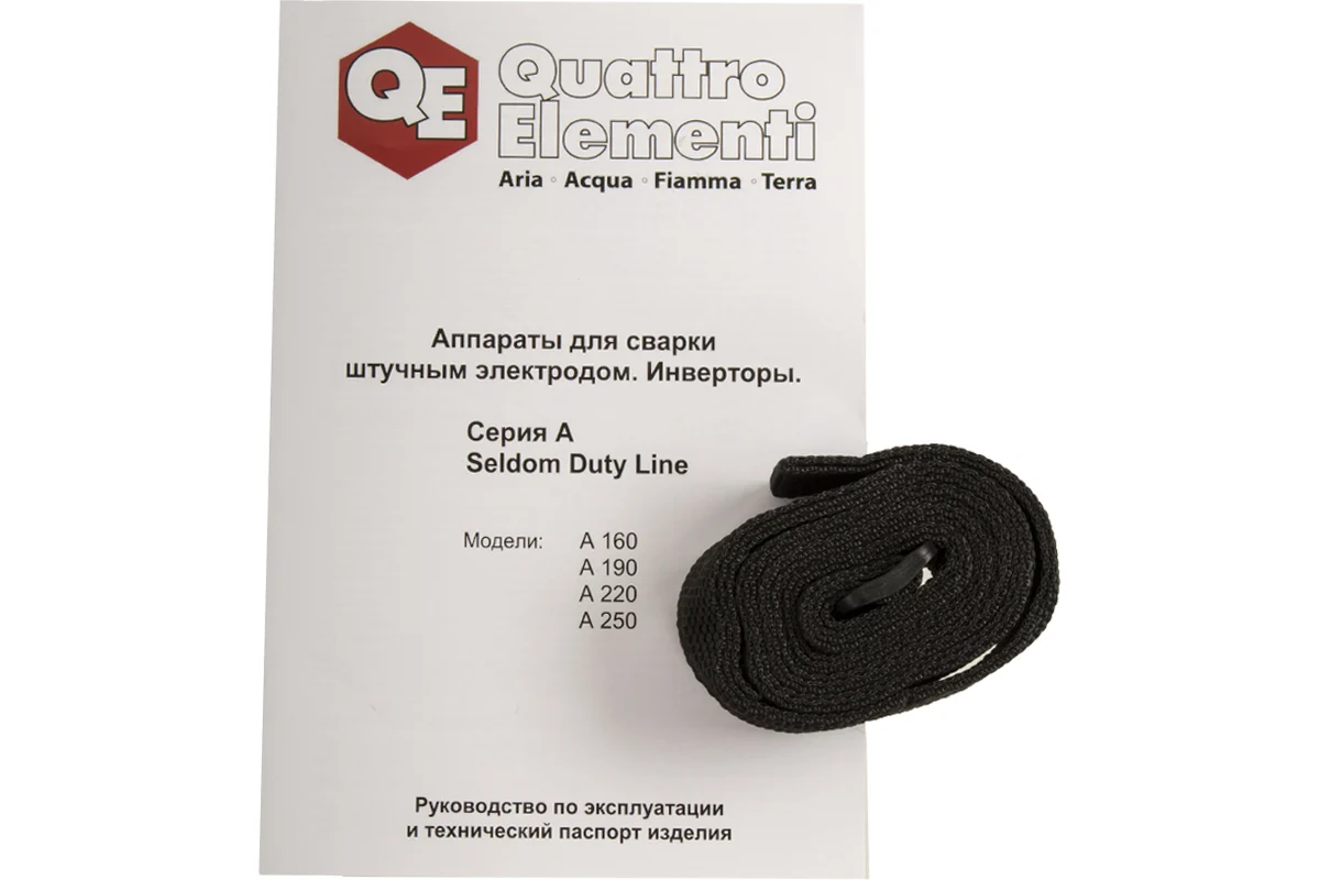 Аппарат электродной сварки, инвертор QUATTRO ELEMENTI A 220 (220 А, ПВ 60%, до 4.0 мм, 5.4 кг, 160-2