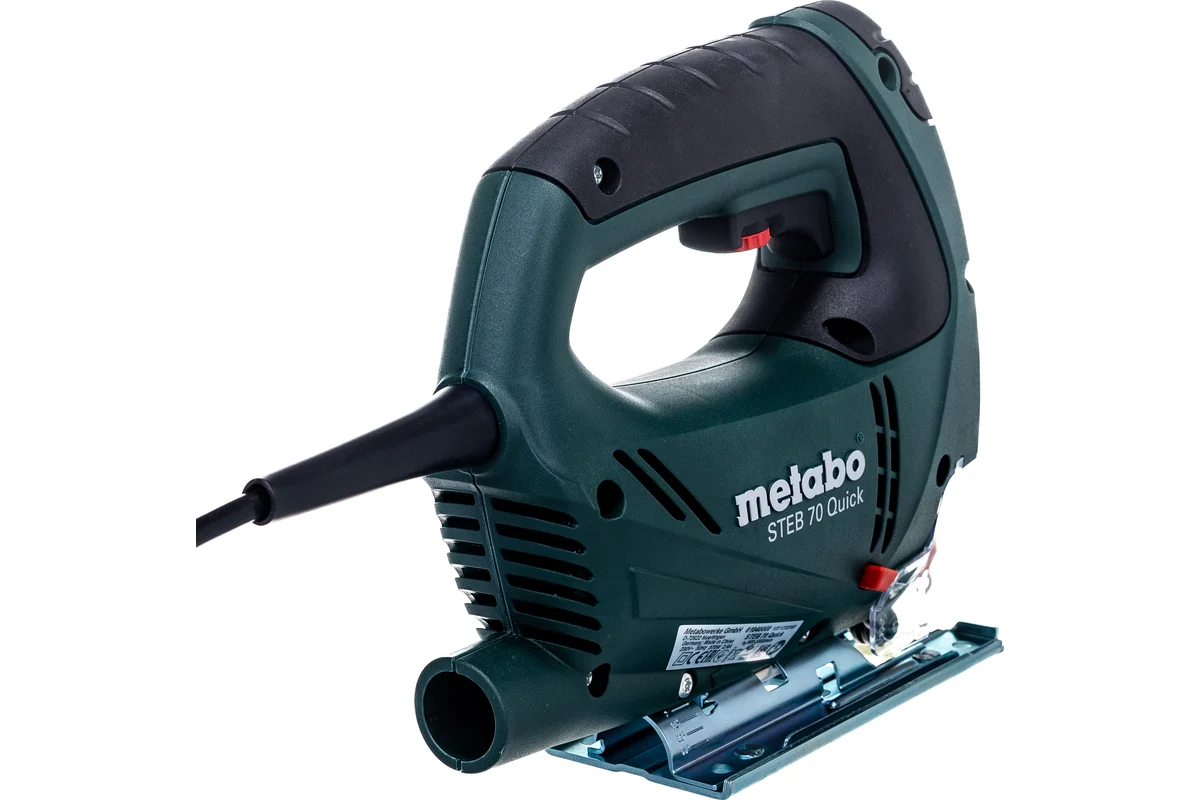 Metabo Лобзик STEB 70 Quick, 570 Вт,900-3300об/мин,маятн.ход 4ст,пропил 70 мм,быстр.смена пилки,кейс