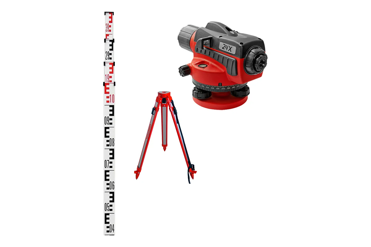 Комплект геодезического оборудования Condtrol 24X (Нивелир Condtrol 24X+рейка3м+штатив S6-2)