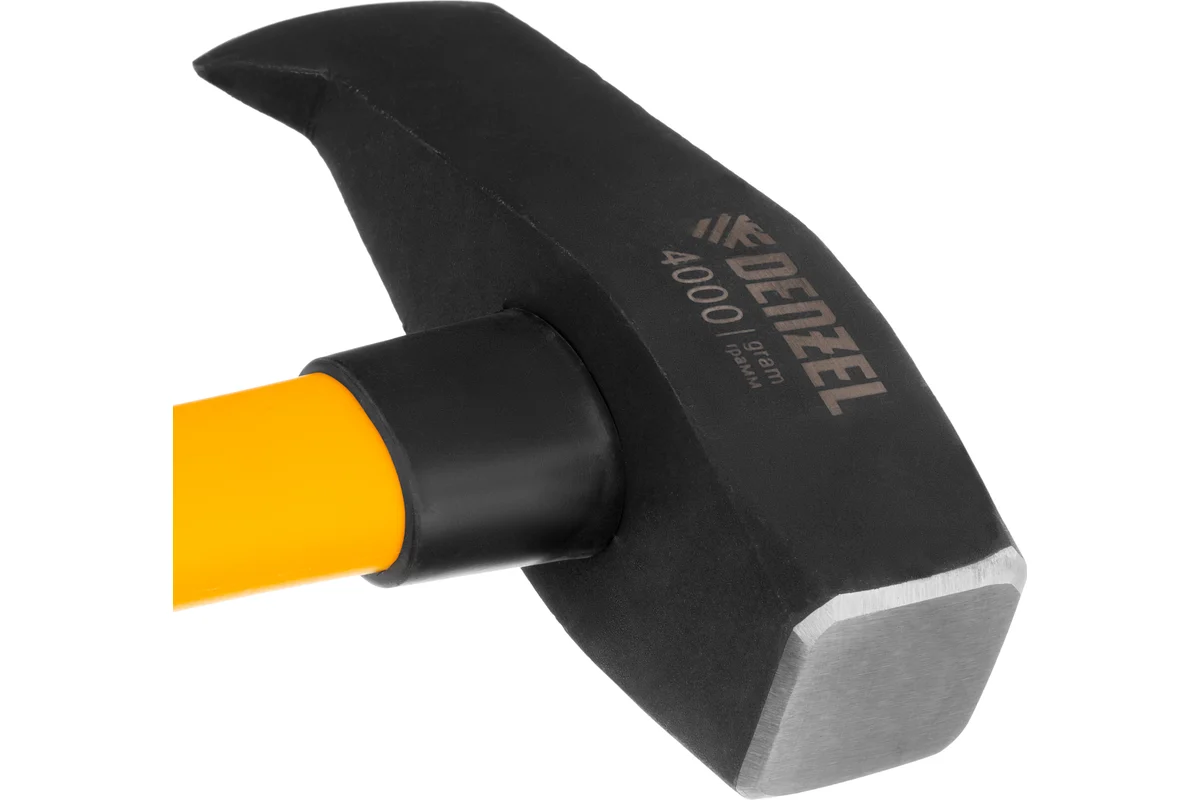 Колун-кувалда 4000 г, кованая, фибергласовая  рукоятка c TPR покрытием, 880 мм // Denzel