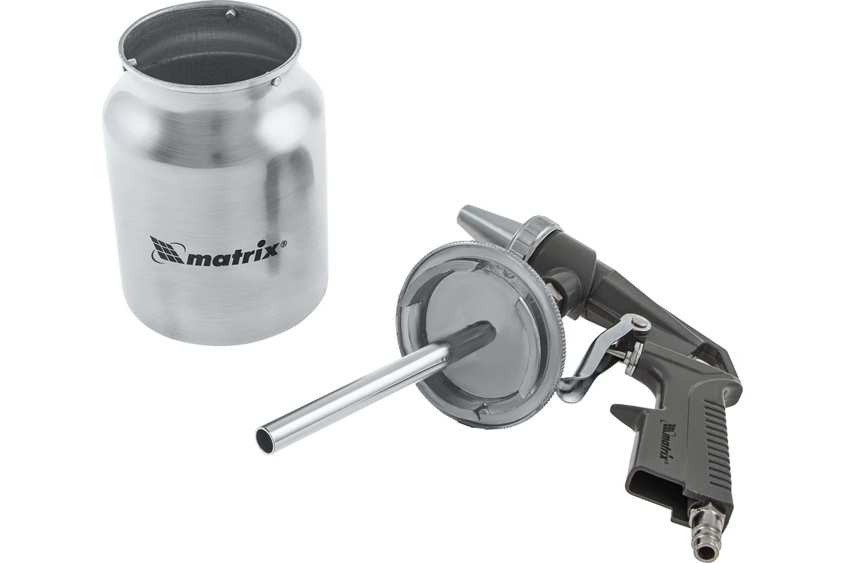 Пистолет пескоструйный с нижним бачком,пневматический //MATRIX