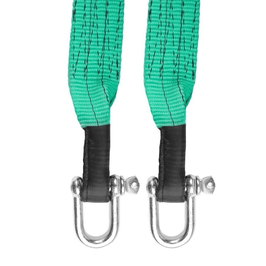 Трос буксировочный 10т 5м (усиленный, цвет-зеленый) EXPERT ST-105B  AVS