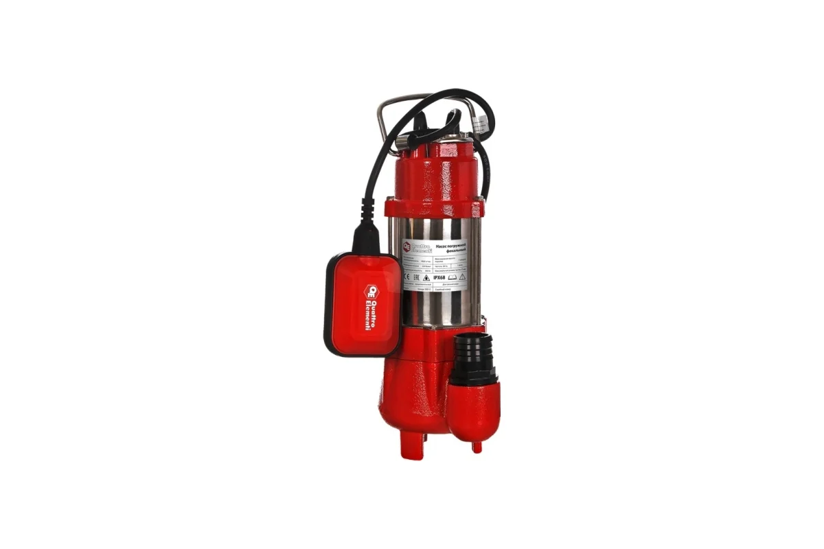 Фекальный насос QUATTRO ELEMENTI Sewage  300F Ci (300 Вт, 9000 л/ч, для грязной, 7 м, 9,0 кг)