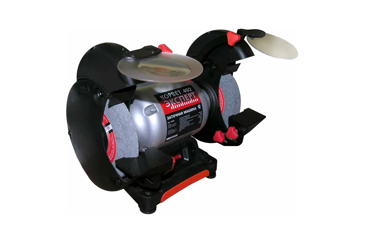 Точило, эл. станок "Корвет-492 Эксперт",  250Вт, 150х32мм, подсветка