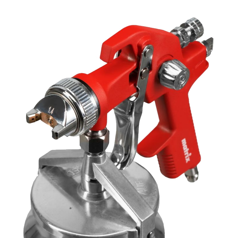 Краскораспылитель HVLP пневмат. с нижним бачком V= 1 л, сопло диаметром 1.4 мм// Matrix