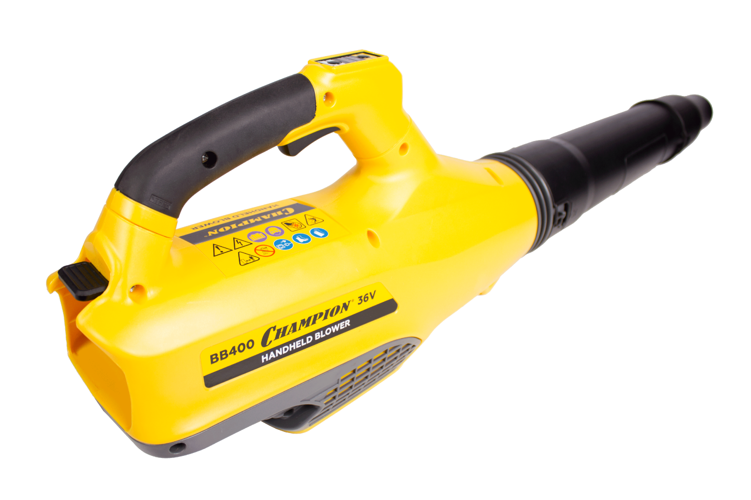 Воздуходувка аккумуляторная CHAMPION BB400 (36В 4,0Ач Li-ion2,4кг20мин810м³/ч52,7м/сек безАКБиЗУ)