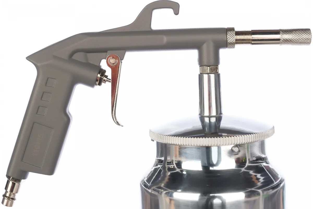 Пневмопистолет пескоструйный с бачком (142л/мин_3.5бар_0.75л)_цветн.коробка //FUBAG