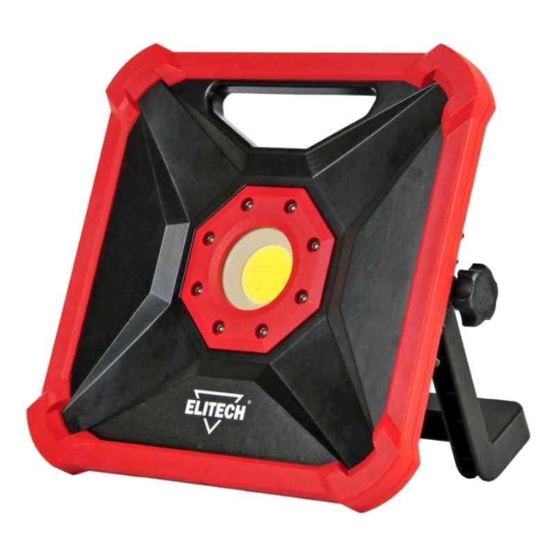 ELITECH ФПА 18Л Прожектор акк,18В,Li-Ion,900/1800Лм,рег. угла,IP20,1.2кг,кор,б\акк и з\устр