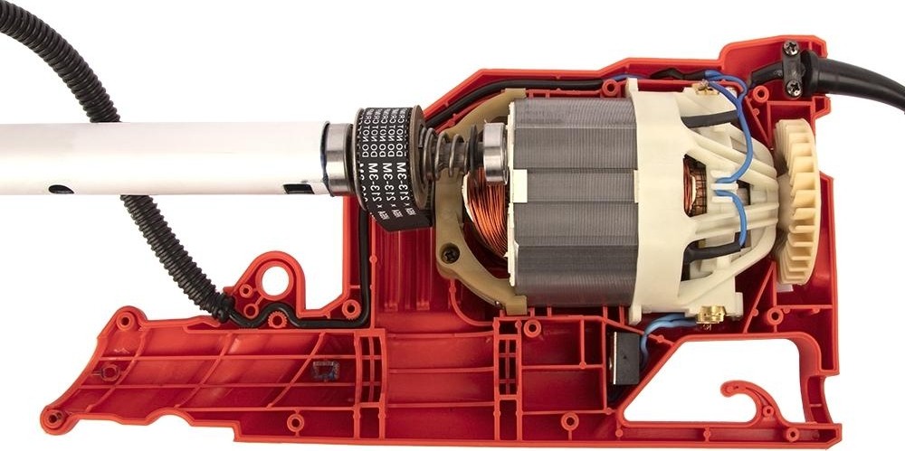 Триммер электрический DDE ET1800RV, 1800Вт, верх.двиг. разъём.прям.вал. ременю+диск