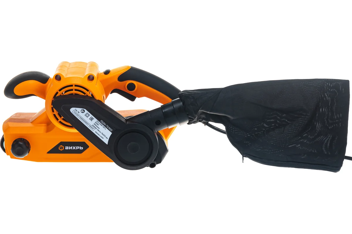 Ленточная шлифмашина ЛШМ-75/900 Вихрь, 900 Вт, лента 75х533мм, 360 м/мин, 3 кг