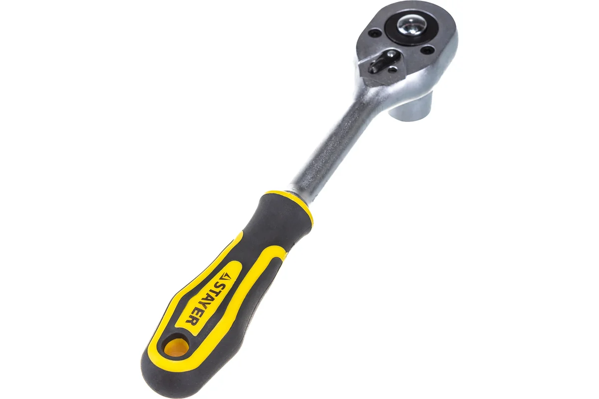 Набор торцевых головок 1/2",трещотка,удлинитель 8-32мм //STAYER