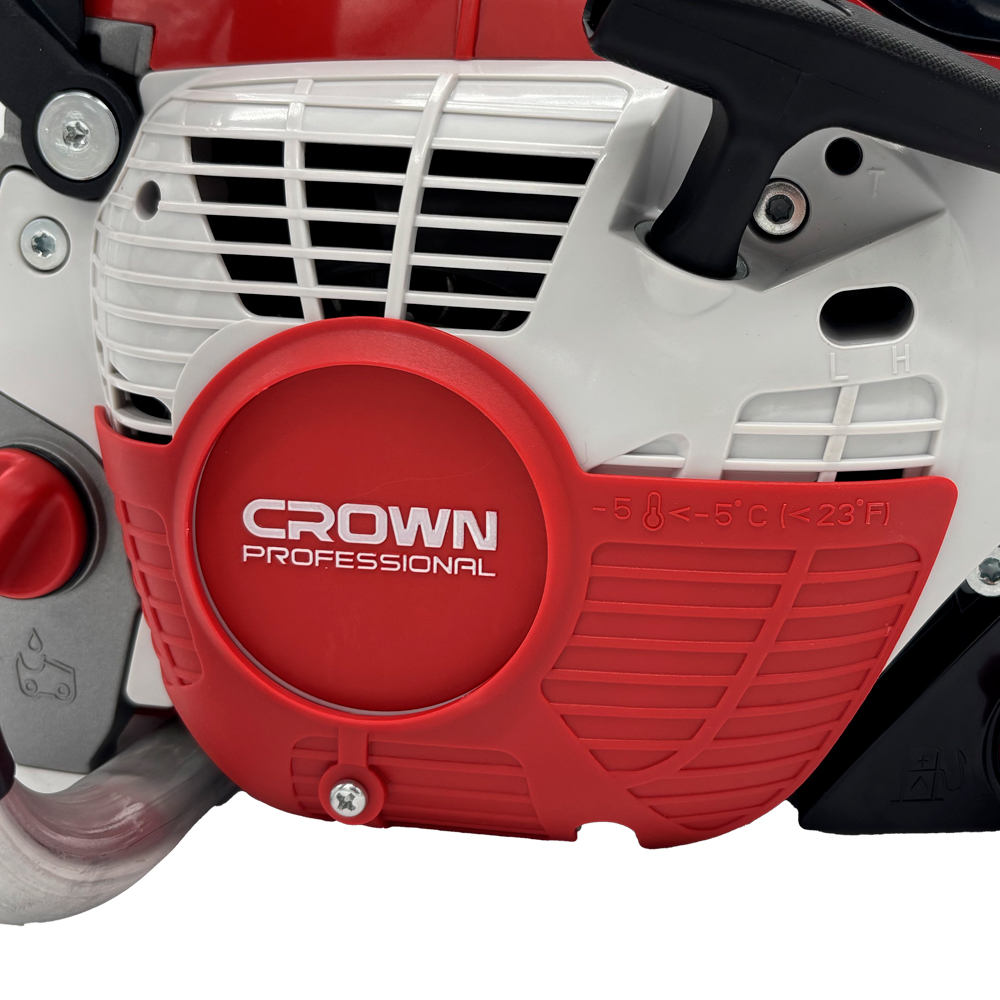 Пила цепная бензиновая CROWN CT20198-16  56зв х 3,8 х 1,3 шина 16”,EasyStart, -трехмерная система в 