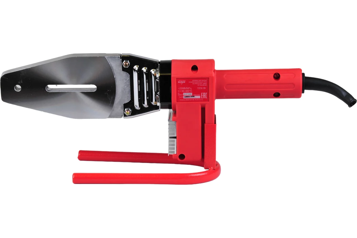 ELITECH СПТ 1500 Сварочн. аппарат д/пл.труб 1,5кВт,раб.t 50-300С,ф 20/25/32/40/50/63 мм E1704.005.00