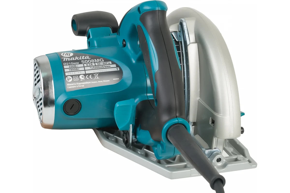 Makita Дисковая пила 5008MG, 1,8кВт, пропил 75.5мм, диск 210*30мм, 5200об/мин