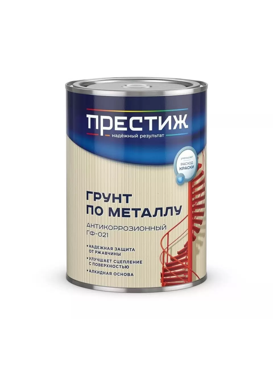 Грунтовка ГФ-21 белая 0,9кг //ПРЕСТИЖ