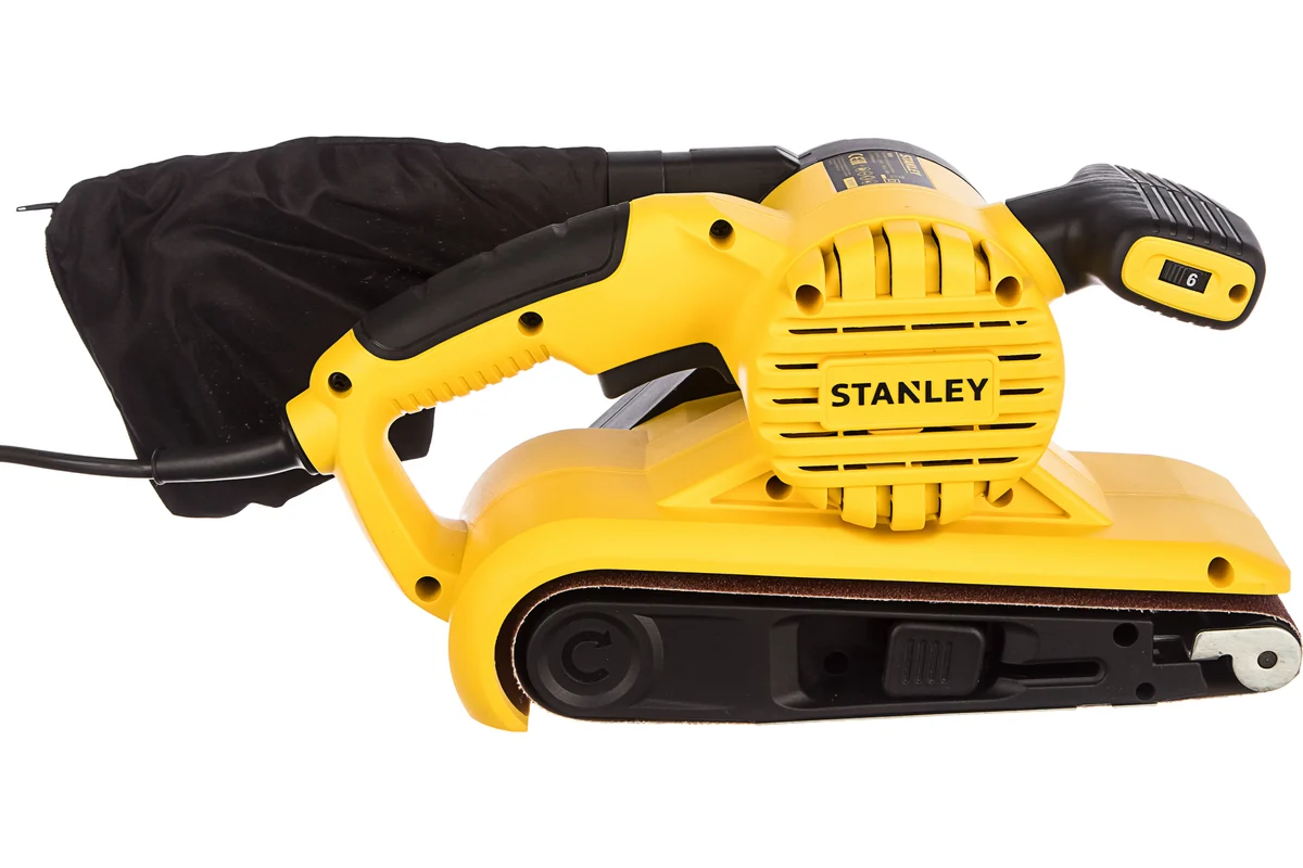 STANLEY SB90-RU Ленточная шлифмашина 900 Вт. 380 м/мин, лента 75х533мм
