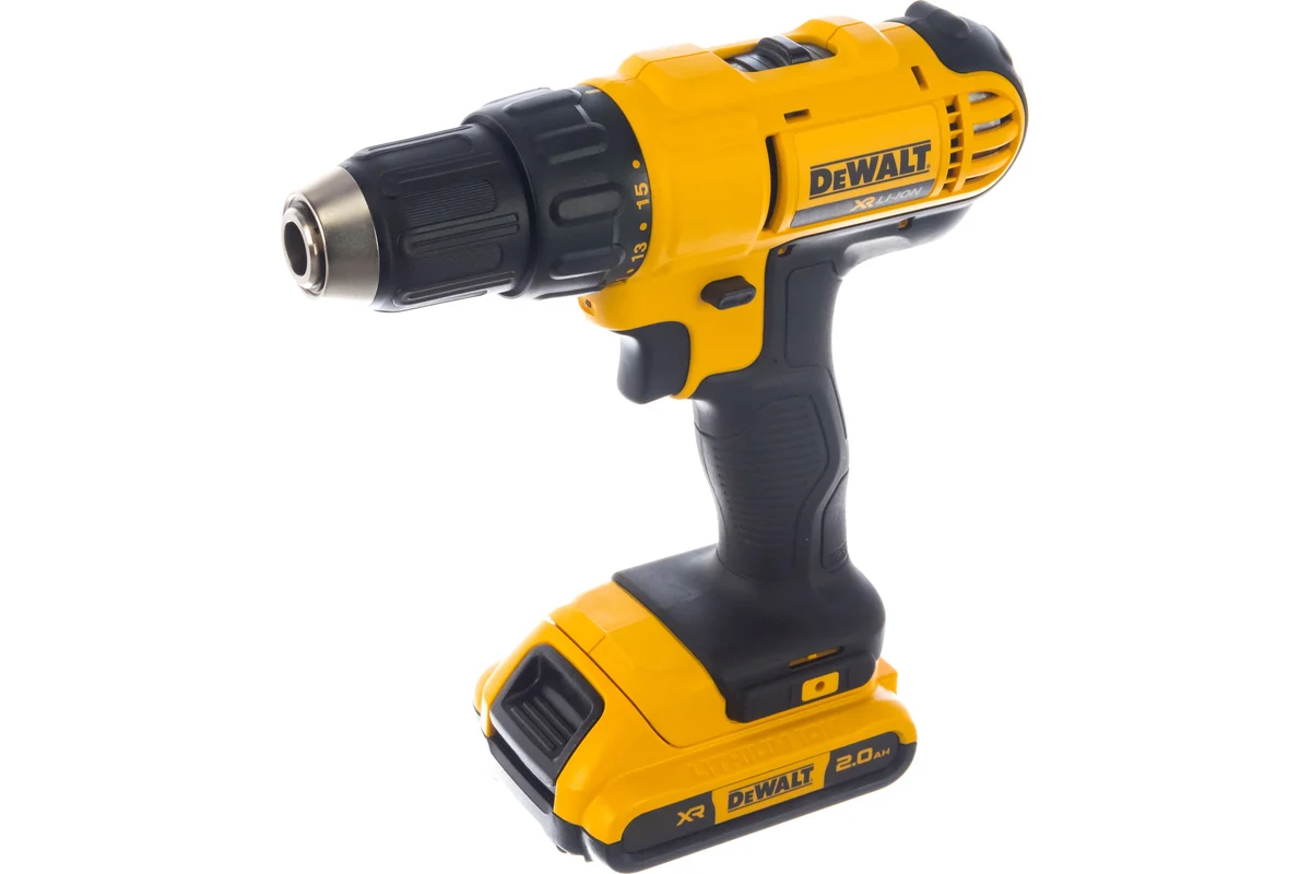 Аккум. дрель DeWalt  DCD 771 D2, 18В,2х2.0АчLi-ion,БЗП-13мм,0-450\1500об\м, 24/42Нм,1.5кг,кейс