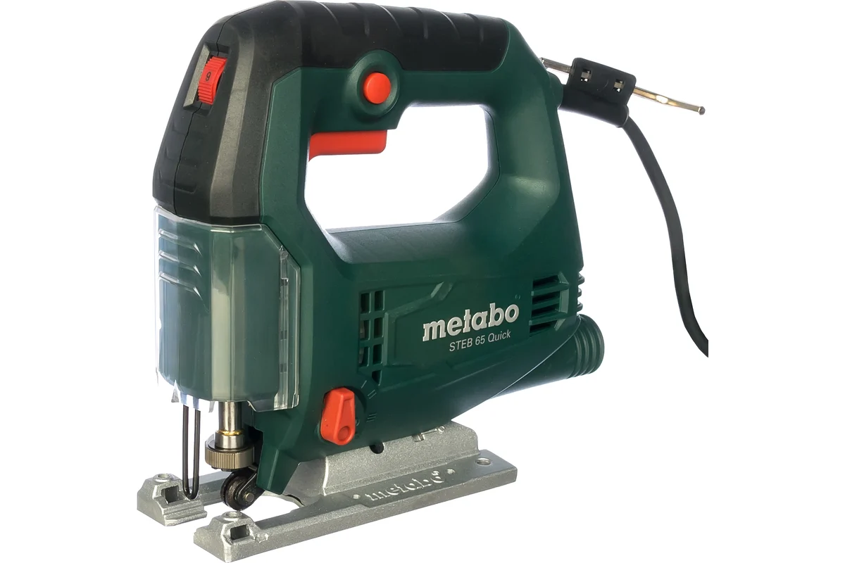 Metabo Лобзик STEB 65 Quick,450 Вт,600-3100 об/мин, маятн.ход , пропил 65 мм, быс. смена пилки, кейс