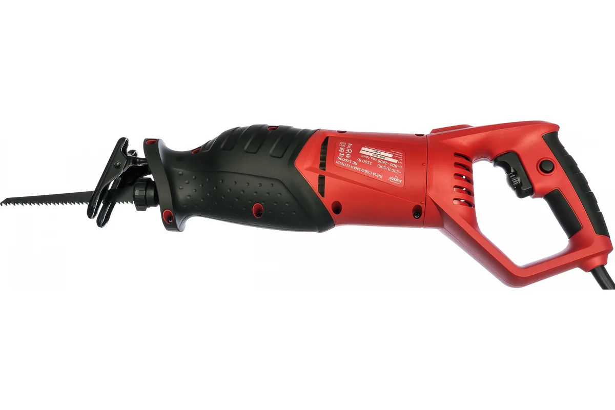 ELITECH ПС 1100ЭП (E2206.024.00) (Пила сабельная)1,1 кВт,800-2700 ход/мин,дер./мет.115/15 мм, 3,5кг