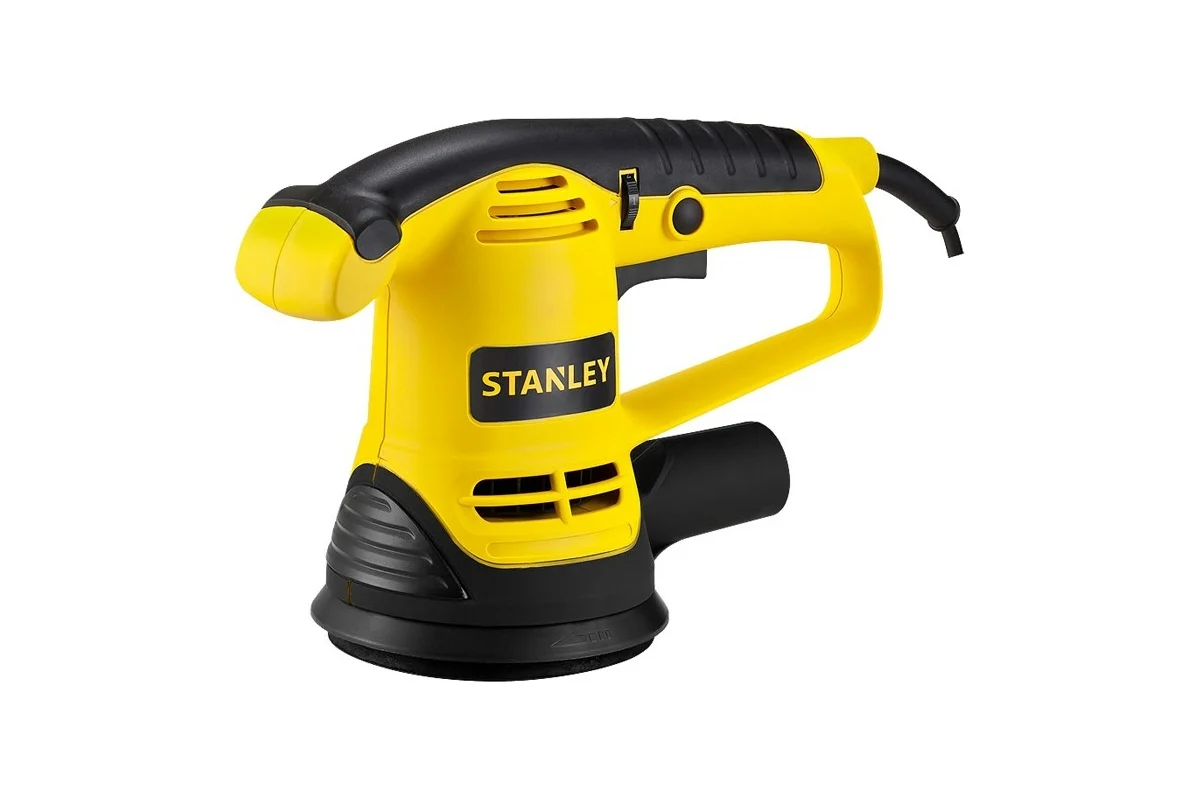 STANLEY SRS480-RU Орбитальная эксцентриковая шлифмашина. 480Вт, 125мм, 4000-12000об/мин