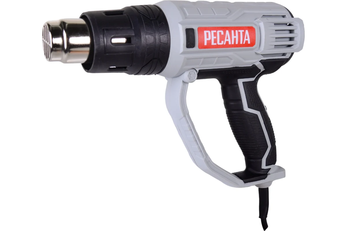 РЕСАНТА ФЭ-2000К Фен строительный, 2,0кВт, 3-х реж..300/ 300/500 л/мин, t 20/350/550*С