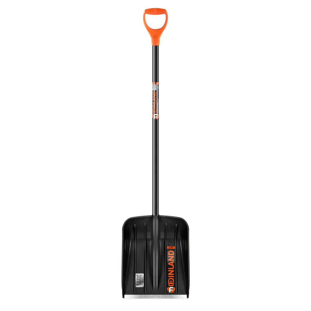 FINLAND Снеговая лопата чёрная с деревянным черенком 2186-ч