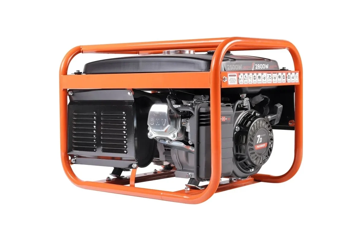 Генератор бензиновый PATRIOT GRS 3500E номин. мощность 2,5кВт,макс.2,8кВт, свеча F7ТС,э/стартер