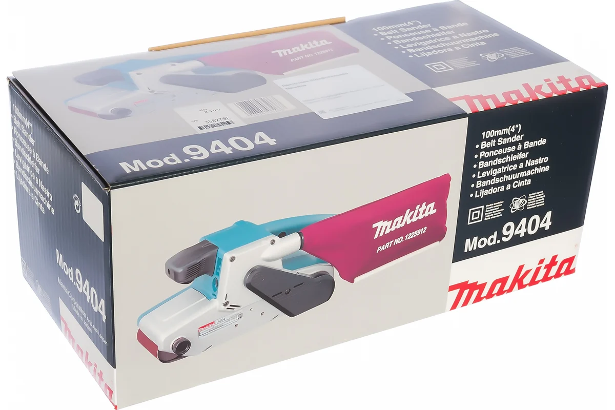 Makita Ленточная шлиф.машина 9404, 1010Вт, лента 100х610мм, 