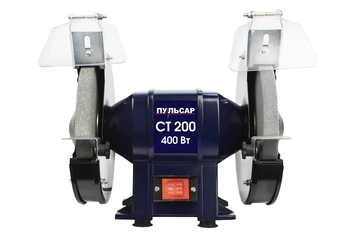 Эл.точило ПУЛЬСАР СТ 200 400Вт,200х16х20мм 2950 об/мин, 8,6кг