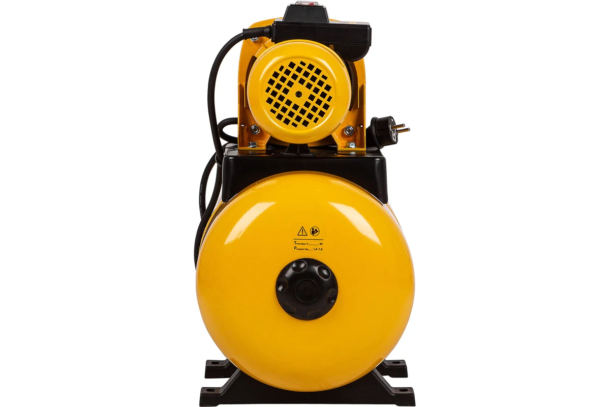 Насосная станция PS1000X, 1000 Вт, 3500 л/ч, ресивер 24 л, напор 44 м, нержавейка// Denzel