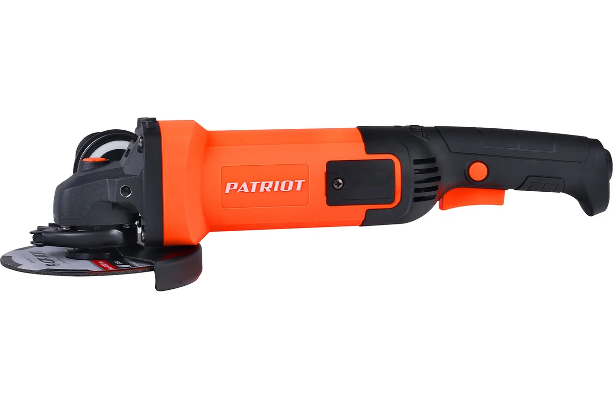 Машина углошлифовальная (УШМ) PATRIOT Expert AG 128E - диск 125 мм, 1300Вт, 3000-11000 об/мин, плавн