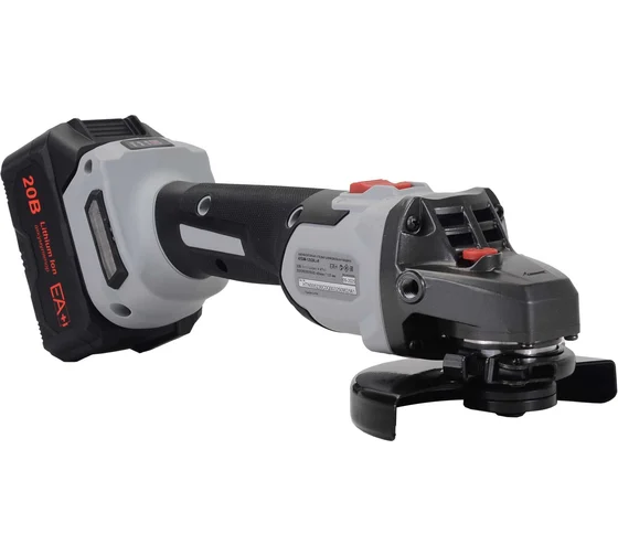 УШМ аккумуляторная АУШМ-125/20Li-R 1 АКБ и ЗУ 20 В, 4 Ач, плавный пуск,10 000 об/мин, Ø125 //Ресанта